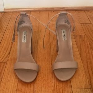 Steve Madden Carrson Sandal, Blush Leather Size 8M